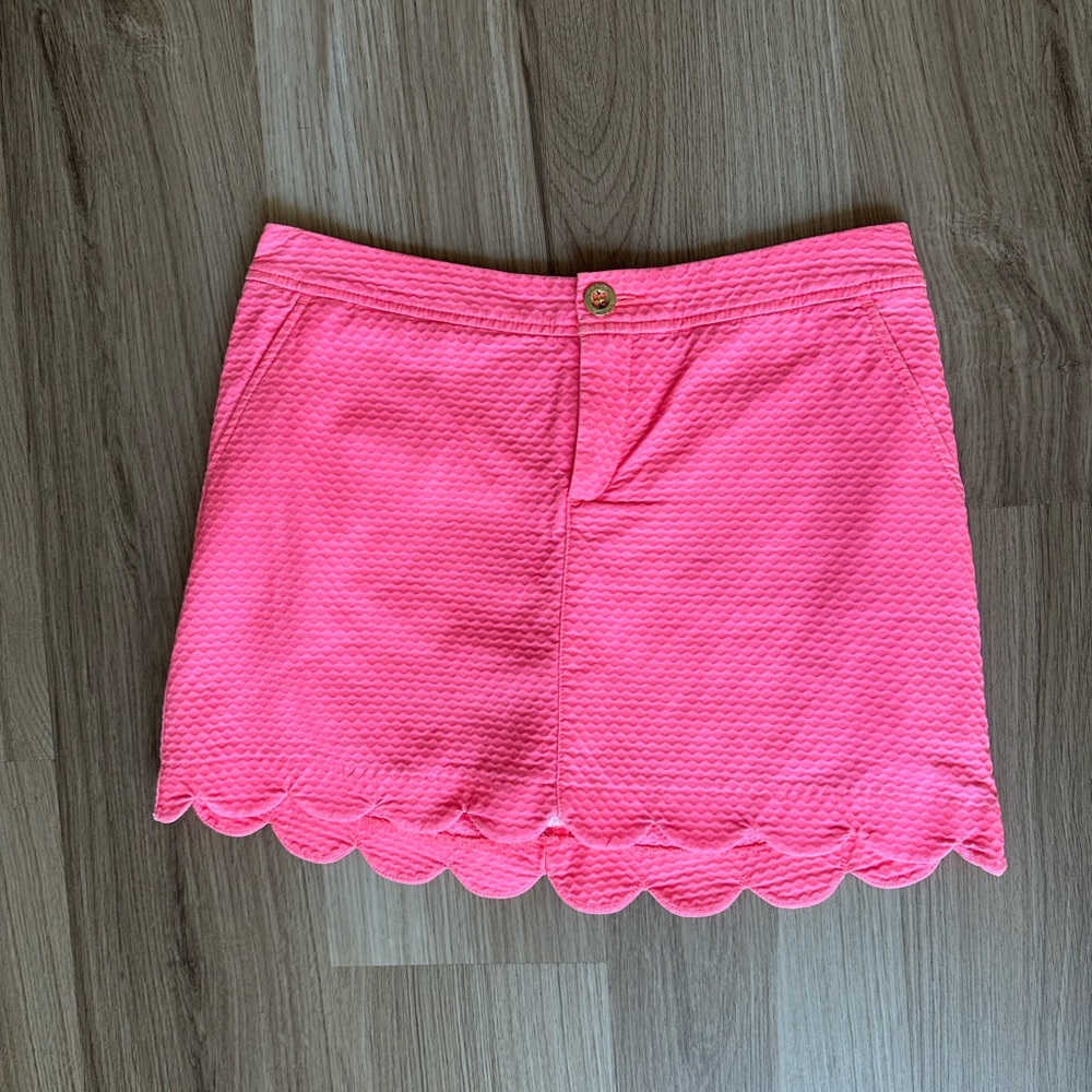 Lily Pulitzer Pink Scalloped Skort